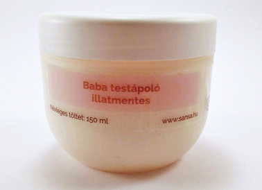 Baba testápoló, illatmentes