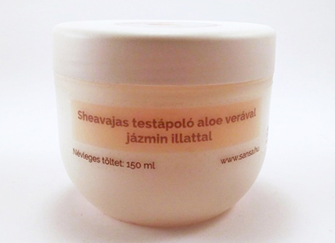 Sheavajas testápoló aloe-verával és jázmin illattal